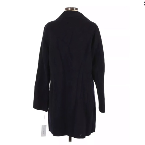 NWT Derek Lam Double-Face Moto Wool Navy Coat - Picture 5 of 6